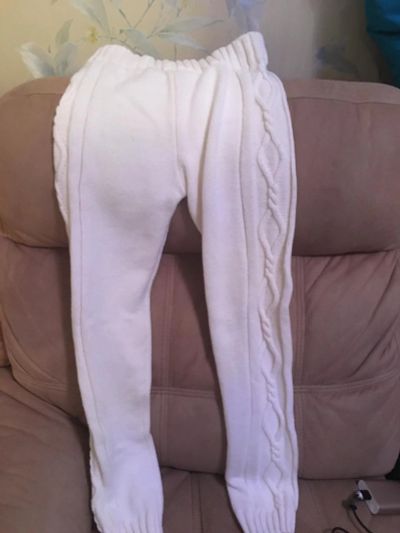 Лот: 10894224. Фото: 1. Штаны теплые белые. Брюки, шорты, джинсы