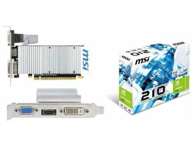 Лот: 4990619. Фото: 1. Видеокарта MSI GF-210, 512Mb... Видеокарты