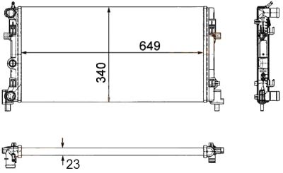 Лот: 3924808. Фото: 1. Радиатор volkswagen polo sedan... Двигатель и элементы двигателя