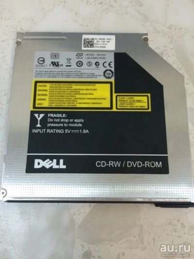 Лот: 8161110. Фото: 1. CD-RW Dell MU10N 9.5mm Гарантия... Приводы CD, DVD, BR, FDD