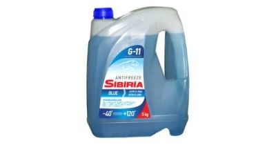 Лот: 18584649. Фото: 1. Sibiria antifreeze -40 синий 5кг... Масла, жидкости
