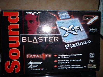 Лот: 2984725. Фото: 1. sound blaster X-FI creative fatality. Звуковые карты