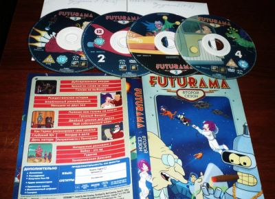 Лот: 7016949. Фото: 1. Футурама 2 сезон (4 DVD). Видеозаписи, фильмы