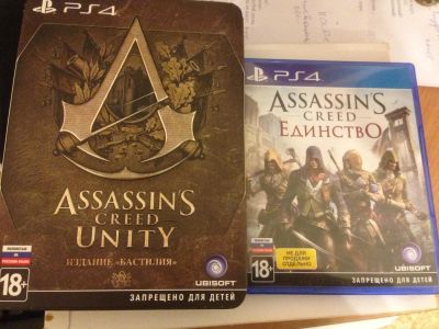 Лот: 4866005. Фото: 1. Диск Assassin's Creed Unity для... Игры для консолей