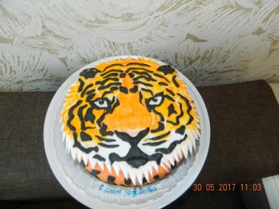 Лот: 9805487. Фото: 1. торт тигр. Торты, пирожные