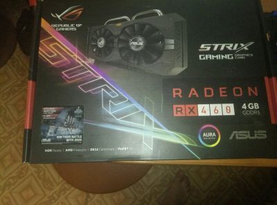 Лот: 13245042. Фото: 1. Asus STRIX RX 460 4 GB GDDR5 128bit... Видеокарты