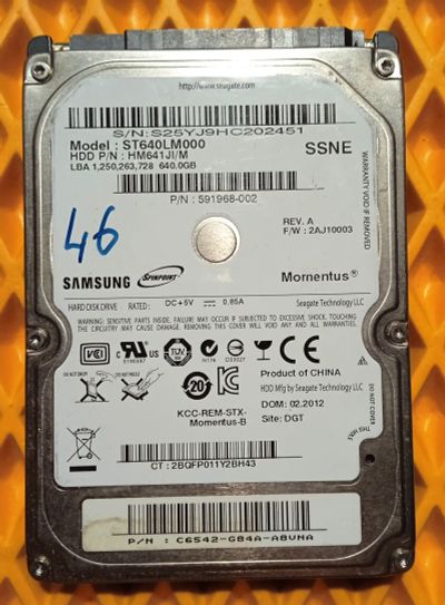 Лот: 21085367. Фото: 1. HDD жесткий диск для ноутбука. Жёсткие диски (HDD)
