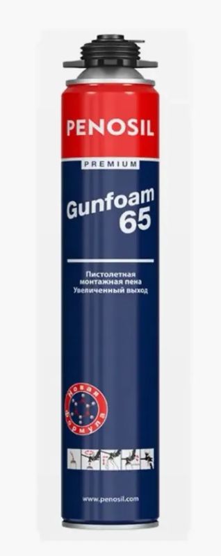 Лот: 25196299. Фото: 1. Пена Penosil Gunfoam 65, 153... Клеи, герметики, пена монтажная, клейкие ленты