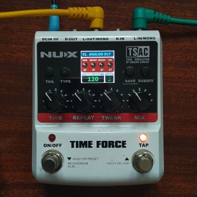 Лот: 15822355. Фото: 1. Nux Time Force (11 типов дилея... Гитарные эффекты и комбоусилители