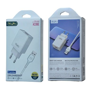 Лот: 22142523. Фото: 1. СЗУ KING YOU KC89E MICRO USB 2... Зарядные устройства, блоки питания, адаптеры сетевые для смартфонов