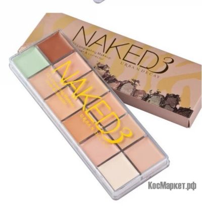 Лот: 6490682. Фото: 1. Палетка цветных консилеров Naked... Макияж