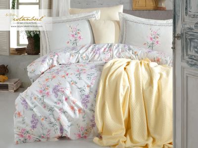 Лот: 19034054. Фото: 1. КПБ Istanbul Home Jasmine Pikelli... Постельное бельё
