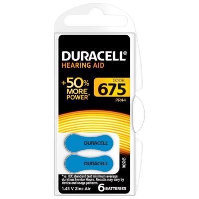 Лот: 21515409. Фото: 1. Эл/пит PR-44 Zinc-Air (675) DURACELL... Батарейки, аккумуляторы, элементы питания