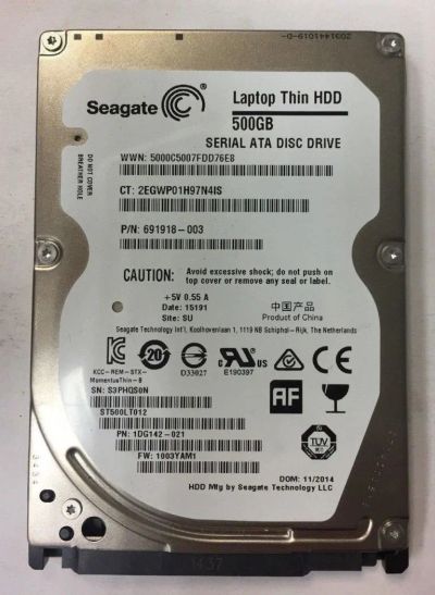 Лот: 11749281. Фото: 1. Новый HDD 500GB Seagate гарантия... Жёсткие диски (HDD)