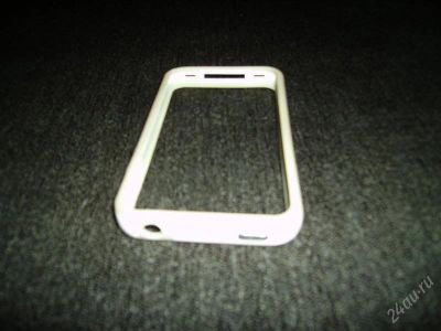 Лот: 2291501. Фото: 1. Бампер на IPhone 4 белый. Чехлы, бамперы
