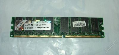 Лот: 1299624. Фото: 1. DIMM DDR 1024MB PC3200 400MHz... Оперативная память