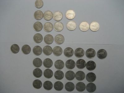 Лот: 10116438. Фото: 1. 5 р -40шт по 12р+ 2р-1шт по 8р. Россия после 1991 года