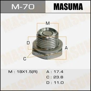 Лот: 11250242. Фото: 1. Болт маслосливной A/T С МагнитомMasuma... Двигатель и элементы двигателя