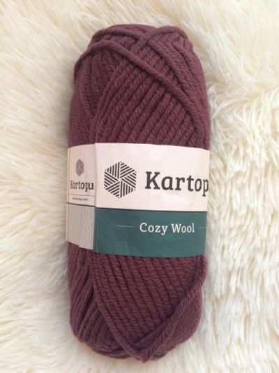 Лот: 12046037. Фото: 1. Пряжа Kartopu Cozy wool, 25% шерсть... Ткани, нитки, пряжа