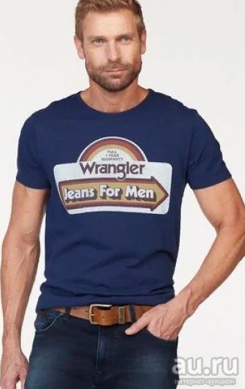 Лот: 14730907. Фото: 1. Мужская футболка от Wrangler состав... Футболки