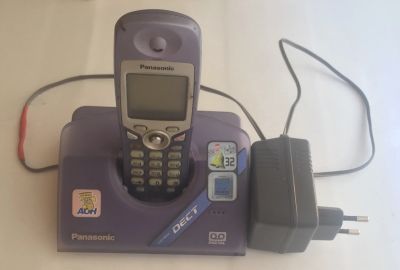 Лот: 18614401. Фото: 1. телефон с АО без акк panasonic. DECT и радиотелефоны