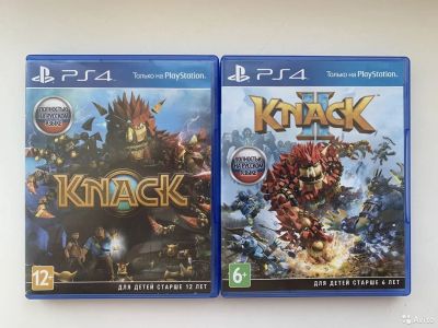 Лот: 17929217. Фото: 1. Sony серия игр Knack комплект. Игры для консолей