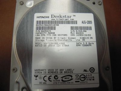 Лот: 11308389. Фото: 1. Жесткий диск для компьютера 500gb... Жёсткие диски (HDD)