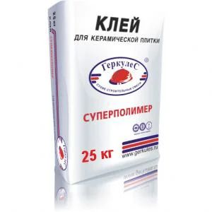 Лот: 3424213. Фото: 1. Клей плиточный суперполимер Геркулес... Клеи, герметики, пена монтажная, клейкие ленты