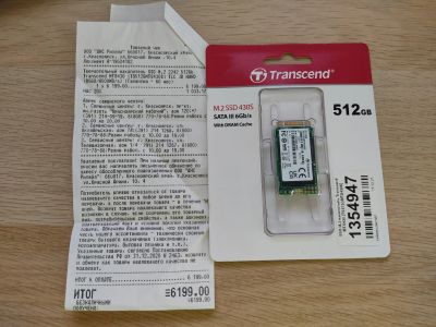 Лот: 18845793. Фото: 1. 512 ГБ SSD M.2 накопитель Transcend... SSD-накопители