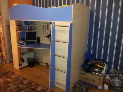 Лот: 6312534. Фото: 1. Продам кровать-чердак. Детские кровати и кроватки