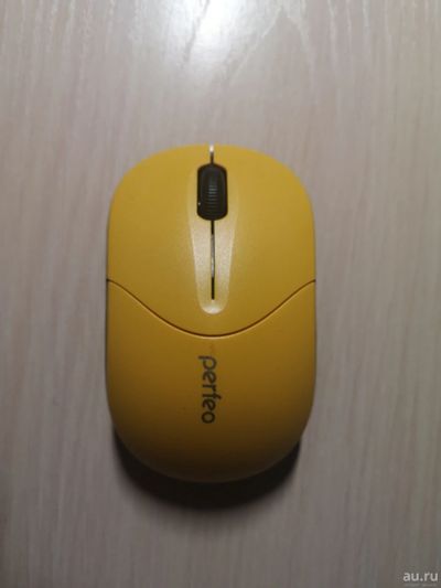 Лот: 17266819. Фото: 1. Мышь беспроводная жёлтая Perfeo... Клавиатуры и мыши