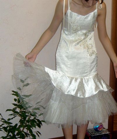 Лот: 3466450. Фото: 1. платье бежевое коктейльное. Платья
