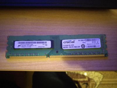 Лот: 12027487. Фото: 1. Crucial 4gb 1333mhz ddr3. Оперативная память