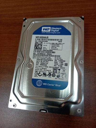 Лот: 20338357. Фото: 1. Жесткий диск HDD WD 160Gb SATA. Жёсткие диски (HDD)