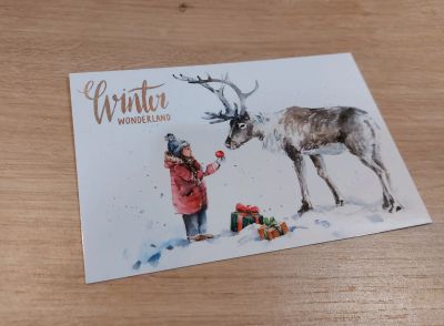 Лот: 19709406. Фото: 1. Новогодняя открытка. Winter wonderland. Открытки, конверты