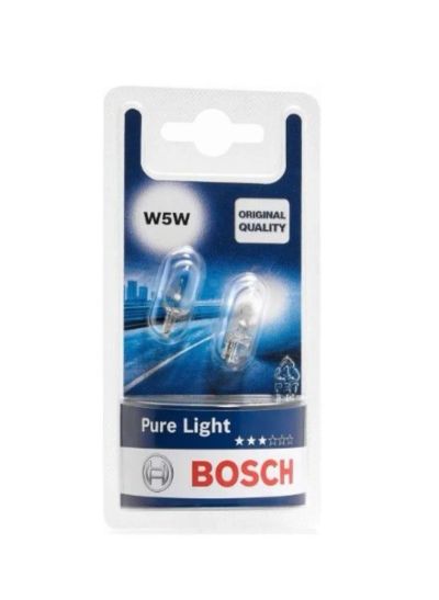 Лот: 19526433. Фото: 1. Bosch w5w 12V 2шт. / 12В лампа... Оптика и освещение