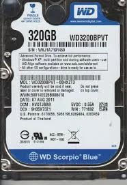 Лот: 6440238. Фото: 1. винчестер сата3 для ноутбука 320гигов. Жёсткие диски (HDD)