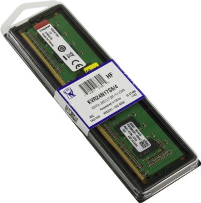 Лот: 14617034. Фото: 1. 8Gb (2x4Gb) DDR4 Kingston 2400Mhz... Оперативная память