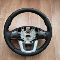 Лот: 18288538. Фото: 1. Руль перешитый в кожу kia rio... Чехлы, коврики, оплетки руля
