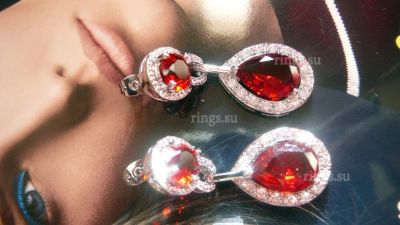 Лот: 3800970. Фото: 1. Новые шикарные серьги. Ювелирная... Серьги, каффы