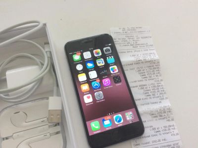 Лот: 7933888. Фото: 1. iPhone 6 16Gb Space Gray. Идеальное... Смартфоны