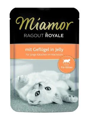 Лот: 16310090. Фото: 1. МИАМОР для котят пауч 100г Птица... Корма