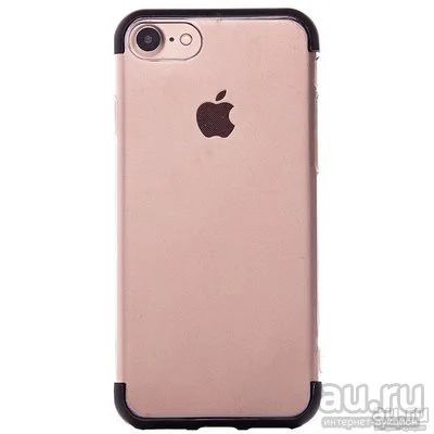 Лот: 12988305. Фото: 1. Чехол iPhone 7/ 8 Силикон Черный... Чехлы, бамперы