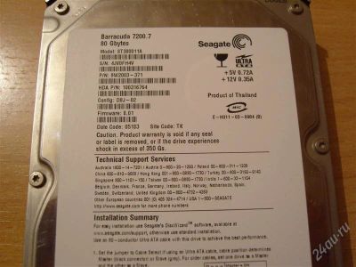 Лот: 1926509. Фото: 1. Жёсткий диск IDE Seagate Barracuda... Жёсткие диски (HDD)