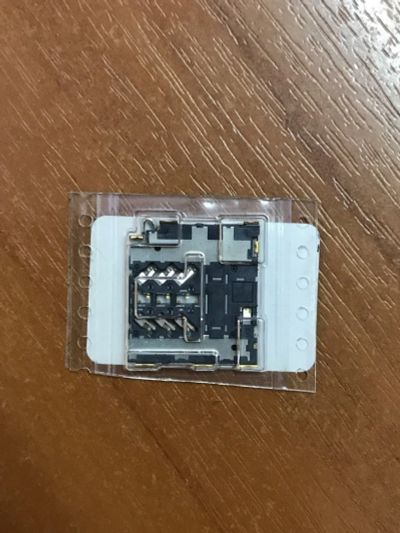 Лот: 13459991. Фото: 1. Коннектор SIM Samsung A320F. Шлейфы, разъёмы