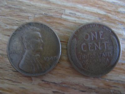 Лот: 21072484. Фото: 1. США 1 цент 1948 года. Нечастый... Америка