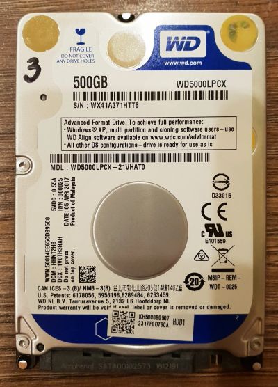 Лот: 12652824. Фото: 1. Жесткий диск HDD Western Digital... Жёсткие диски (HDD)