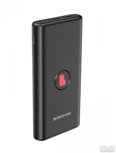 Лот: 16274660. Фото: 1. ЗУ Borofone BT31 10000 mAh черный... Внешние, портативные аккумуляторы для смартфонов (Power bank)