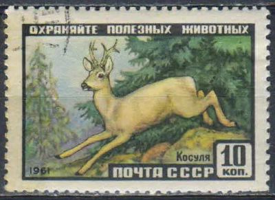 Лот: 25527911. Фото: 1. 1961, январь. Фауна СССР. н.с... Марки