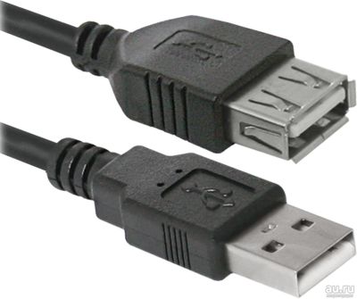 Лот: 13354488. Фото: 1. Кабель USB 2.0 AM/AF 1.8м Defender... Шлейфы, кабели, переходники